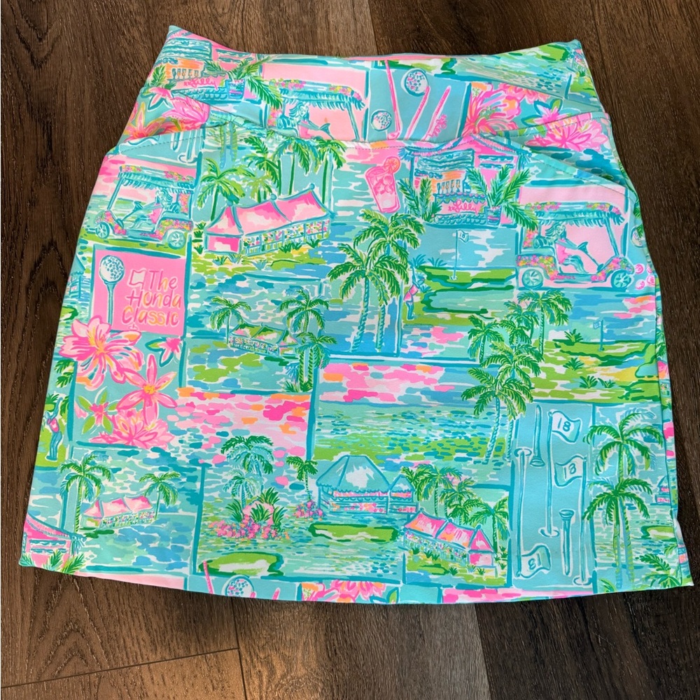 Lilly Pulitzer Luxletic Pink and Blue Skirt